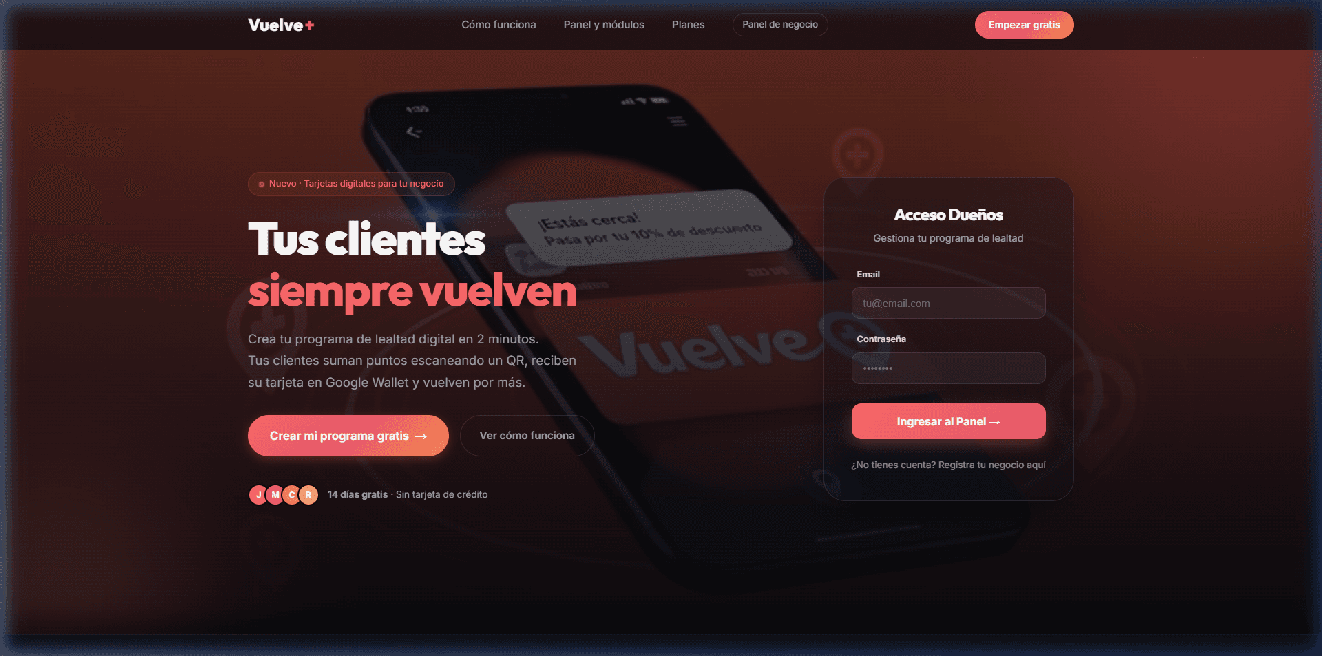 VUELVE+